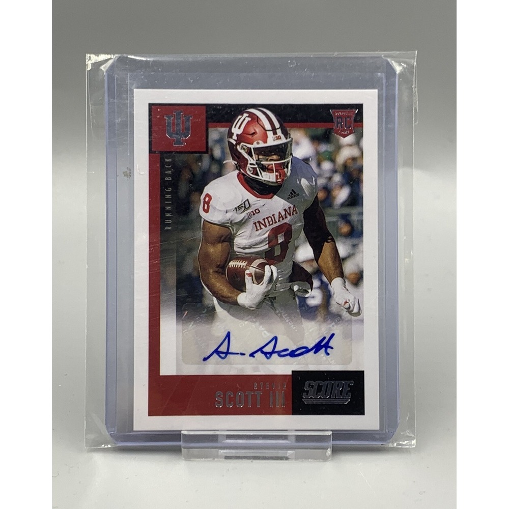 Stevie Scott III 2021 Chronicles Draft Picks Score Auto RC #SA-SSC Indiana